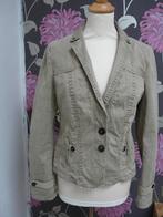 MARCCAIN Sports beige geruit jasje mt N4 (40), Maat 38/40 (M), Beige, Ophalen of Verzenden, Zo goed als nieuw