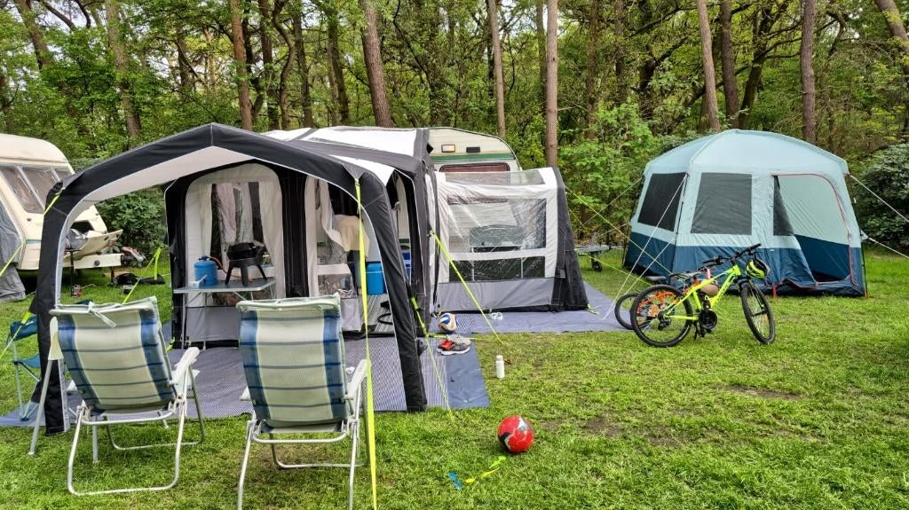 Opblaasbare voortent, luifel en uitbouw inclusief toebehoren, Caravans en Kamperen, Voortenten en Luifels, Ophalen, Zo goed als nieuw