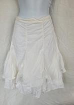 Leuke witte zomer rok 100% katoen mt L merk No Man's Land, Kleding | Dames, ., Wit, Maat 42/44 (L), Ophalen of Verzenden