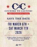 2x WEEKEND TICKET - STAANPLAATSEN C2C - COUNTRY 2 COUNTRY, Twee personen