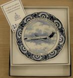 Delfts Blauw wandbord First Fokker 100 for Taiwan Airlines, Verzenden, Zo goed als nieuw, Overige typen