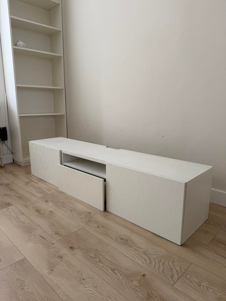 Ikea Besta tv meubel, Ophalen, Gebruikt, 150 tot 200 cm, Minder dan 100 cm