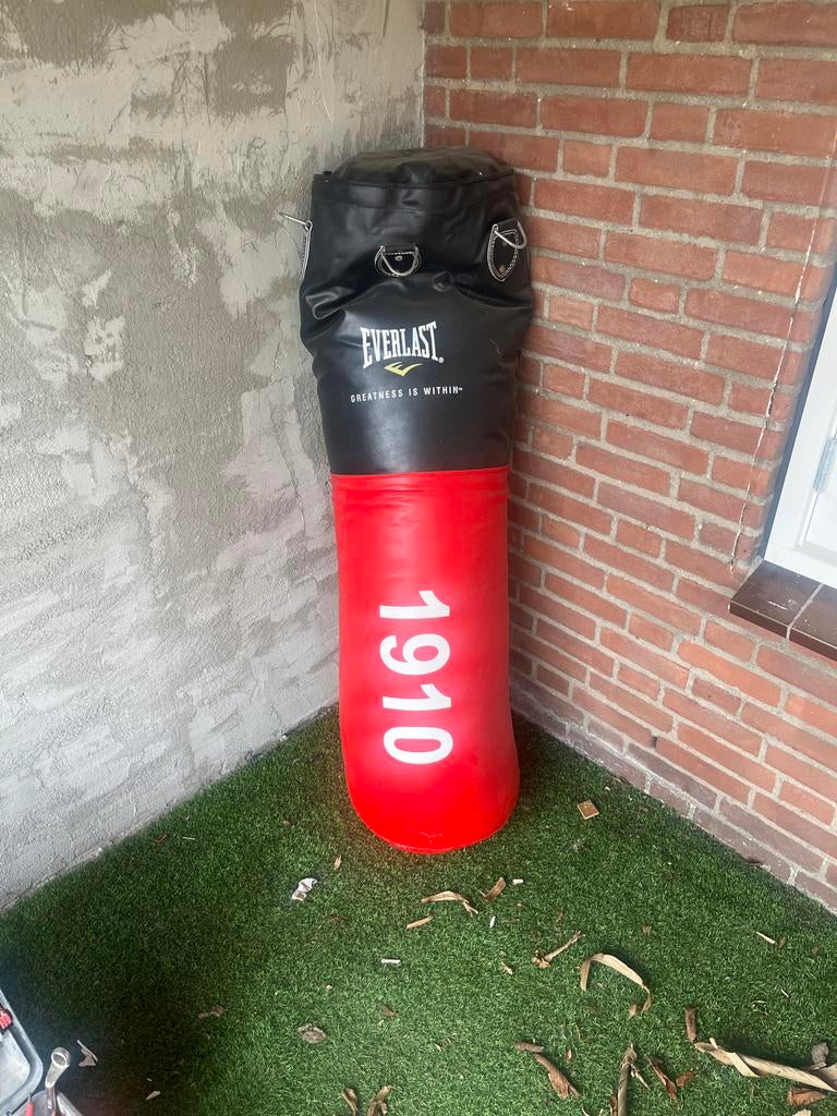 Everlast Bokszak - Rood/Zwart, Sport en Fitness, Ophalen, Zo goed als nieuw, Bokszak