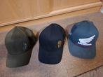 Set van 3 Flexfit petten: Honda, Punisher, Zwart, Flexfit, Nieuw, Pet, One size fits all