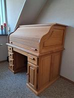 Massief eiken rolluik bureau / in zeer nette staat!, Ophalen, Zo goed als nieuw