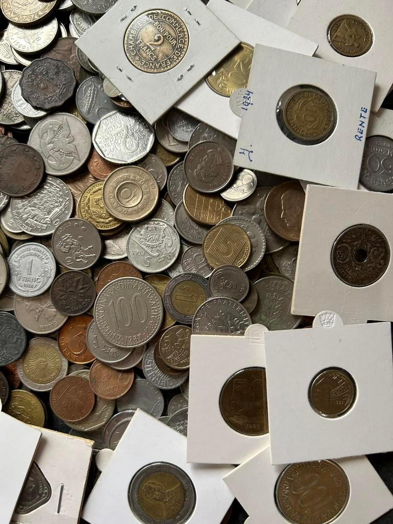 Mix van wereldmunten nummer 4, gewicht 3,7 kg, Verzenden, Buitenland, Munten
