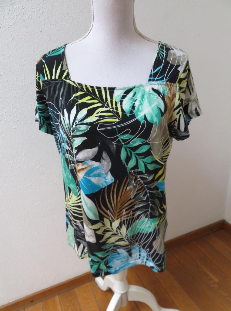 F12 BERND BERGER apart shirt zwart groen maat 42, Bernd Berger, Zwart, Maat 42/44 (L), Ophalen of Verzenden