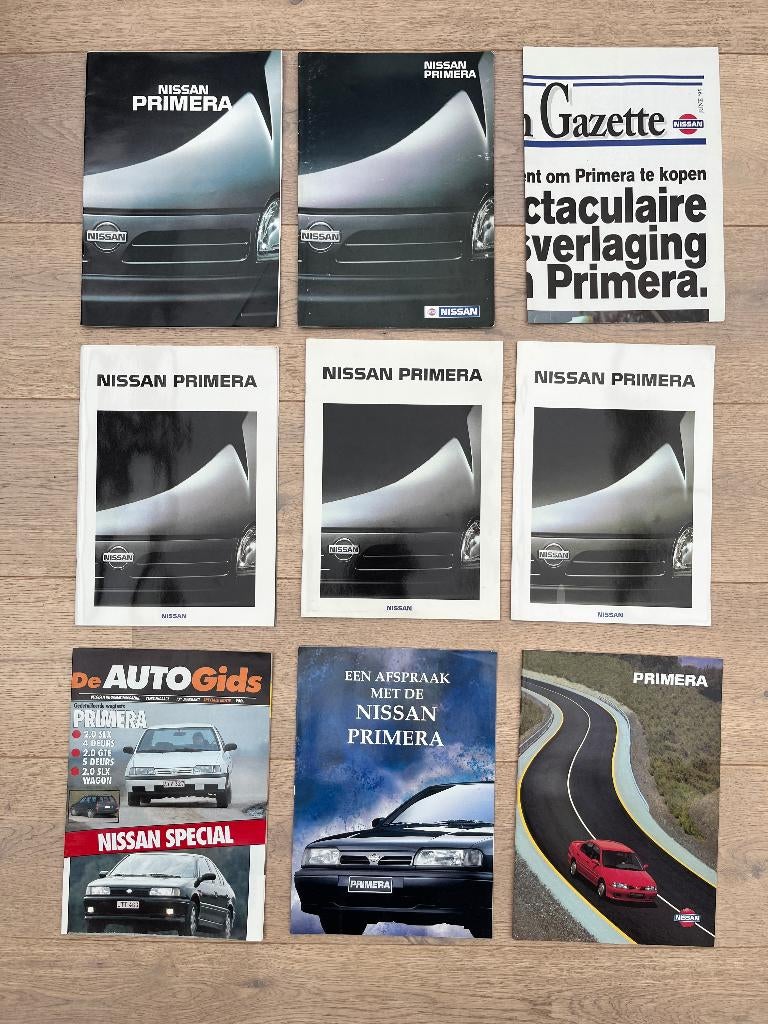 NISSAN PRIMERA FOLDERS, Ophalen of Verzenden, Zo goed als nieuw, Nissan