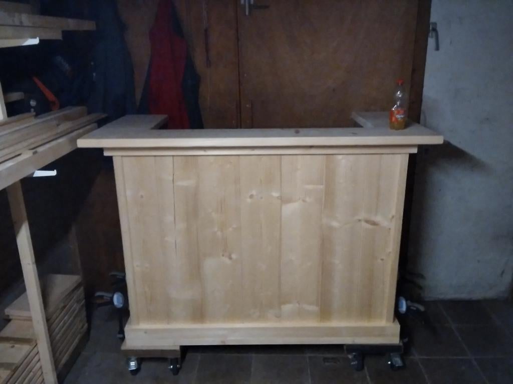 Steigerhout Bar Balie Mancave Toonbank Statafel, Ophalen, Nieuw