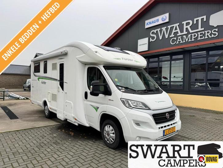 Forster T 738 EB Eura Mobil Enkelebed/hefbed gratis stalling, Caravans en Kamperen, Campers, Bedrijf, tot en met 4, Half-integraal