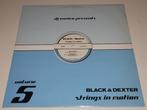 DJ Enrico Pres. Black & Dexter - Strings In Motion, Cd's en Dvd's, Vinyl | Dance en House, Ophalen, Zo goed als nieuw, 12 inch