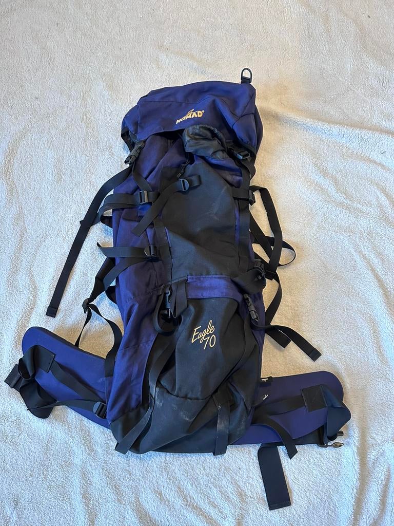 Nomad eagle backpack 70 liter rugtas, Ophalen of Verzenden, Zo goed als nieuw, Rugzak