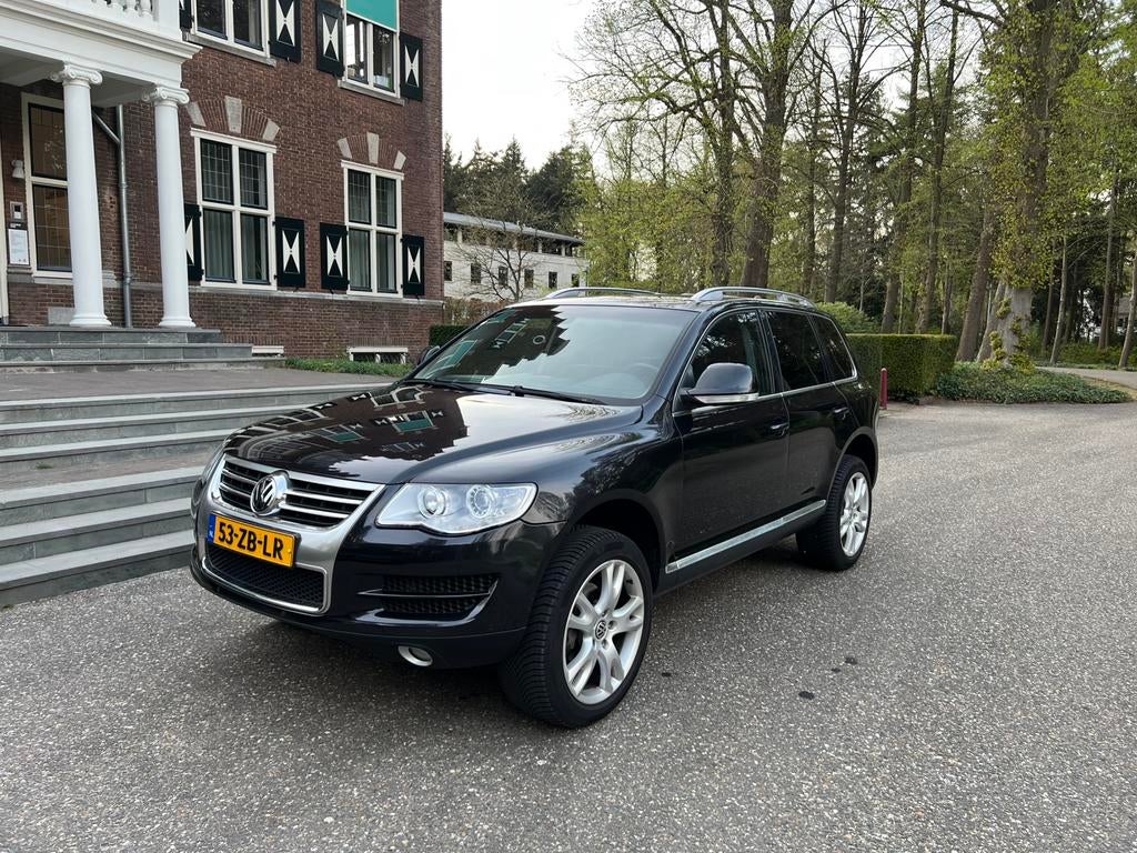 Volkswagen Touareg 3.6 206KW 4MOTION AUT 2008 Zwart, Auto's, Automaat, Zwart, Zwart, 3597 cc