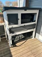 Zeer mooi en bijna nieuw Ferplast Grandlodge konijnenhok, Ophalen, 110 cm of meer, Zo goed als nieuw, 90 cm of meer