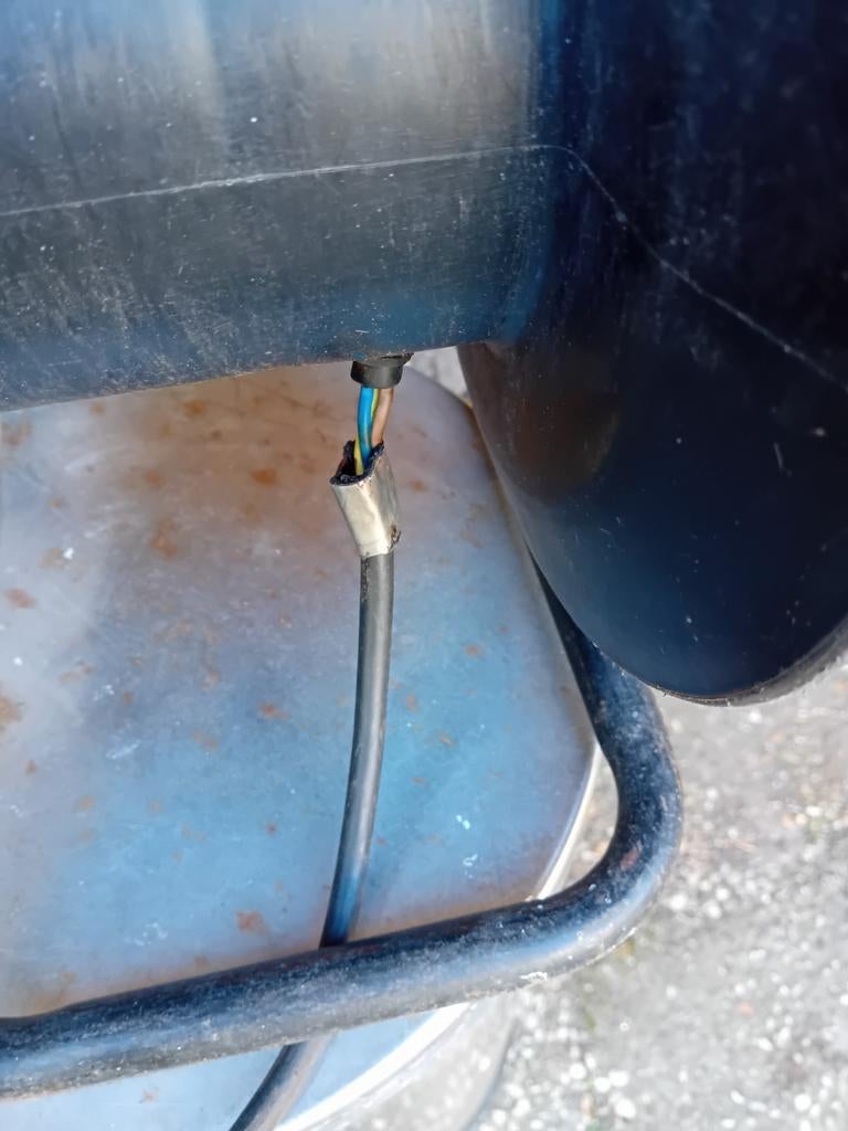 50 meter snoer op haspel met stekker, Ophalen