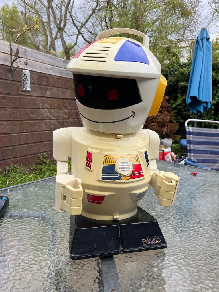 Vintage Emiglio Robot met Afstandsbediening, Kinderen en Baby's, Ophalen of Verzenden, Gebruikt, Jongen of Meisje