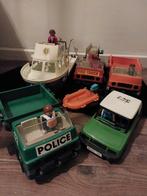 Playmobil Voertuigen Set: Politie, Brandweer & Boot, Ophalen of Verzenden, Gebruikt
