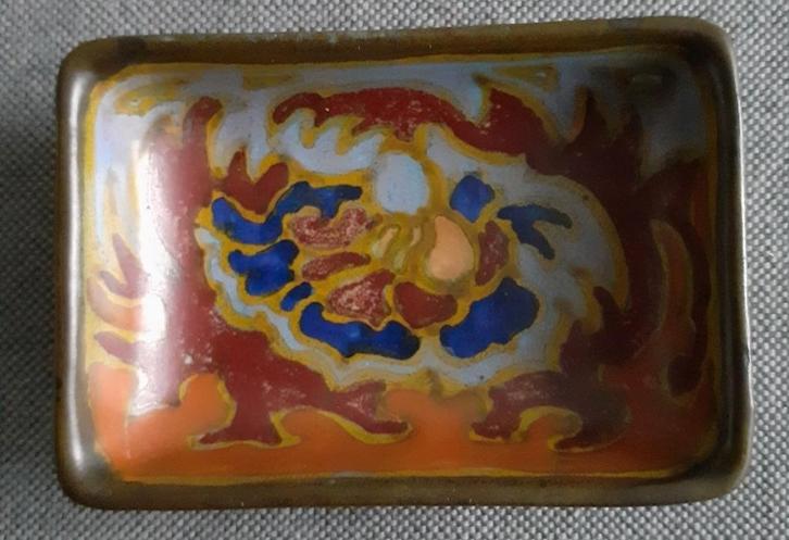 Vintage plateel schaaltje Gouda Holland Anger 1927-1929, Antiek en Kunst, Antiek | Keramiek en Aardewerk, Ophalen of Verzenden