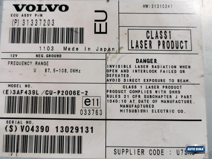 DVD Speler van een Volvo XC90, Gebruikt, -, -, Ophalen of Verzenden