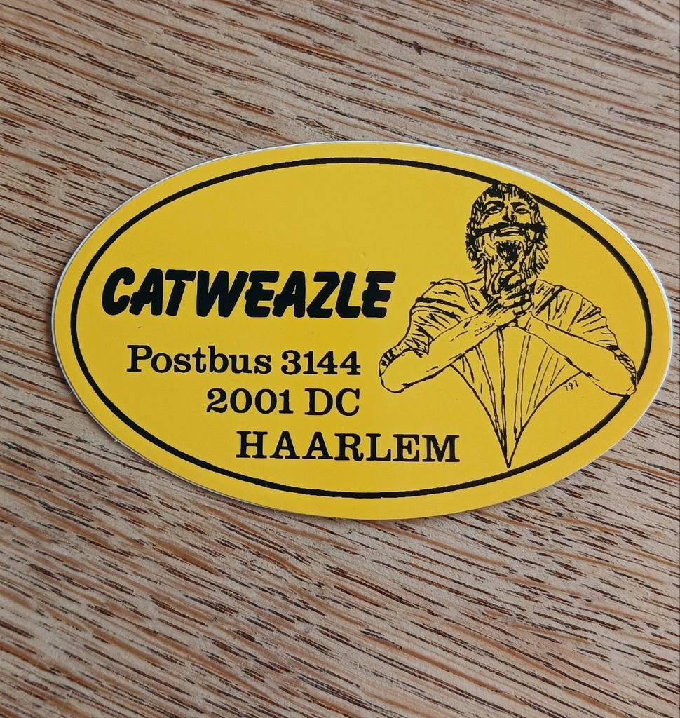 Sticker piraat amateur zender Radio Catweazle HAARLEM, Ophalen of Verzenden, Zo goed als nieuw