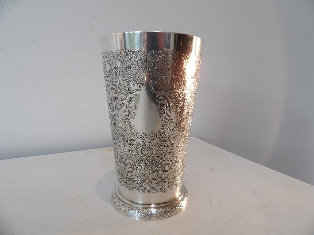 Beker Mint Julep Verzilverd, Barker Ellis, Antiek en Kunst, Antiek | Goud en Zilver, Ophalen of Verzenden