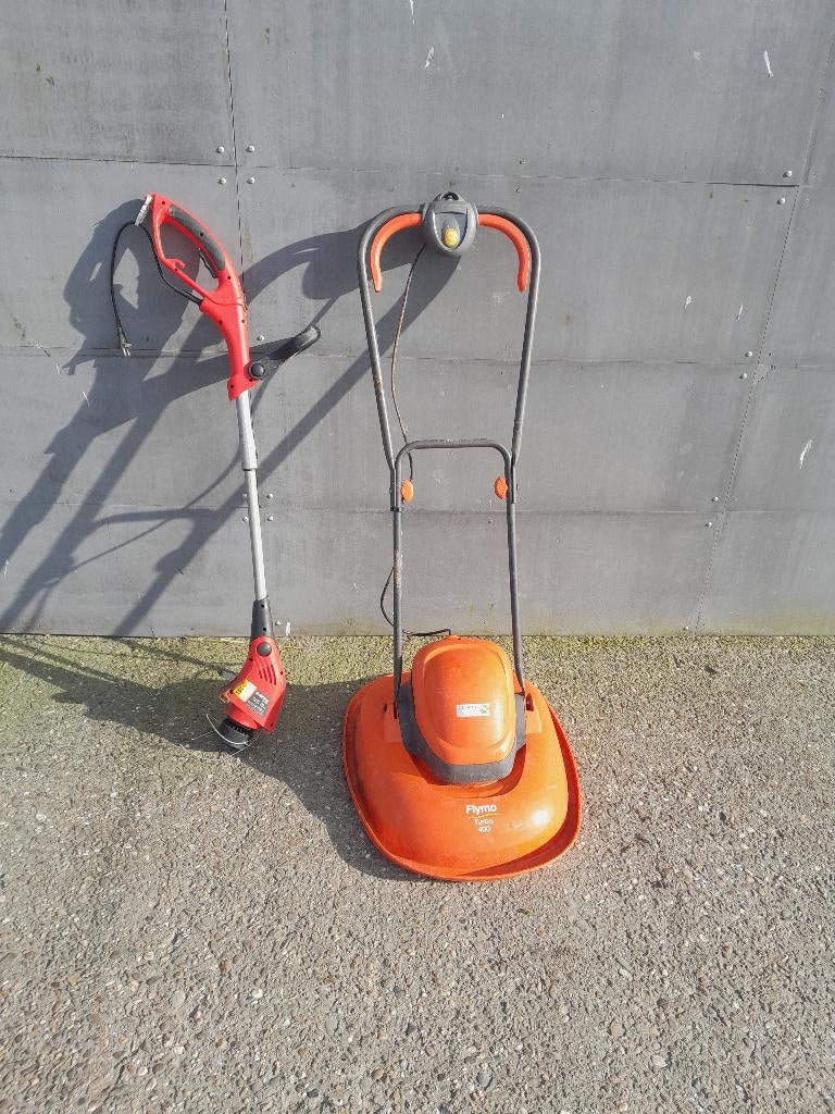 Tuinmaaier flymo en gamma trimmer, Ophalen, Gebruikt, Elektrische grasmaaier, Flymo
