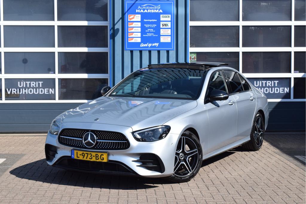 Mercedes-Benz E-Klasse 200 Business Solution AMG Panoramadak, Auto's, Mercedes-Benz, Bedrijf, Te koop, E-Klasse, 360° camera, ABS
