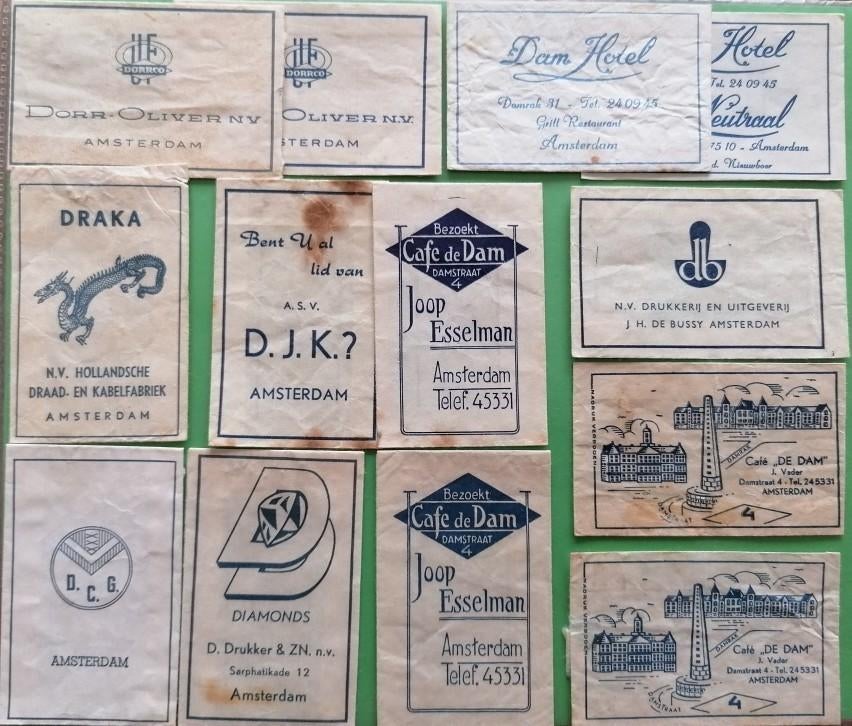 Amsterdam gesorteerd op D 299, Verzamelen, Suikerzakjes, Verzenden