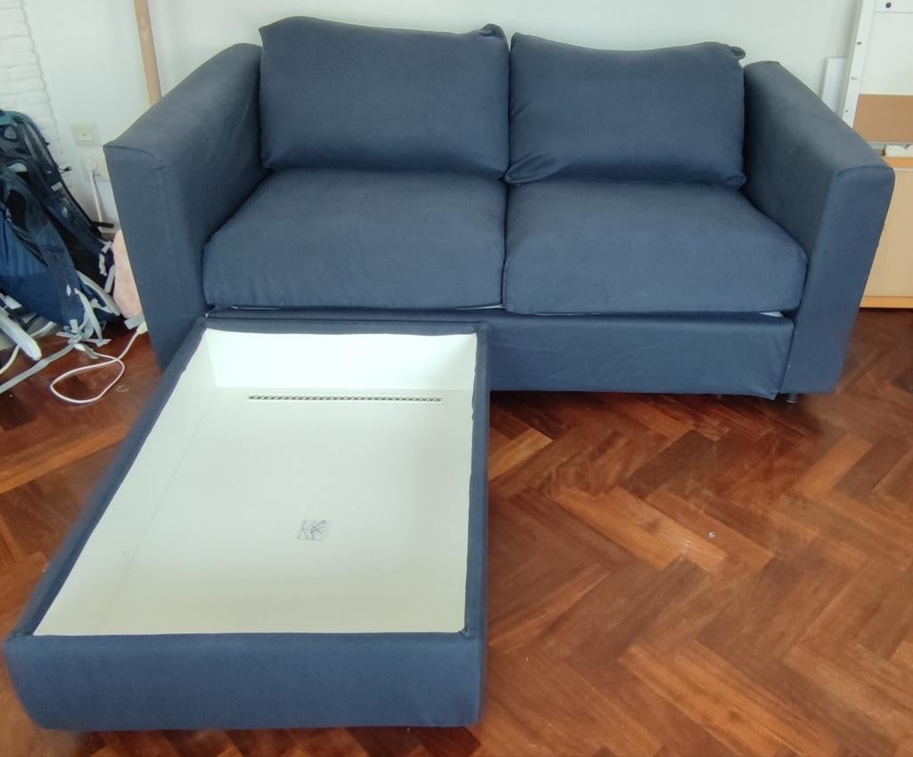 Ikea Vimle 2-zitsbank met opbergruimte, Huis en Inrichting, Banken | Bankstellen, Gebruikt, Tweepersoons, 75 tot 100 cm, Ophalen