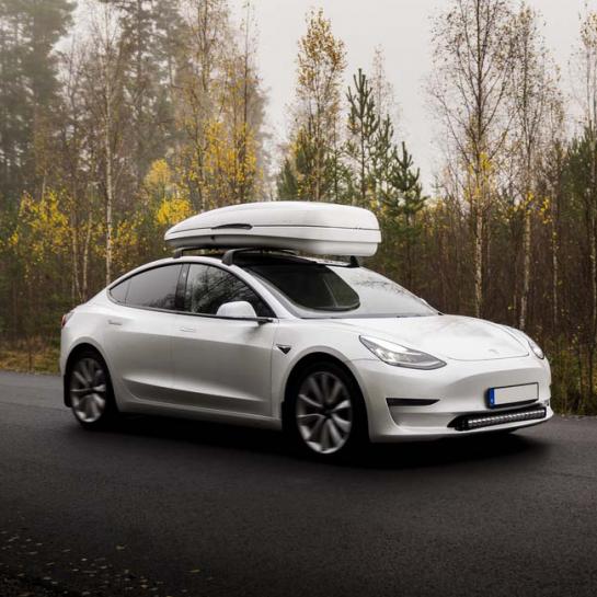 TE HUUR: Originele Tesla Model 3 Dakdragers, Auto diversen, Dakdragers, Ophalen, Zo goed als nieuw