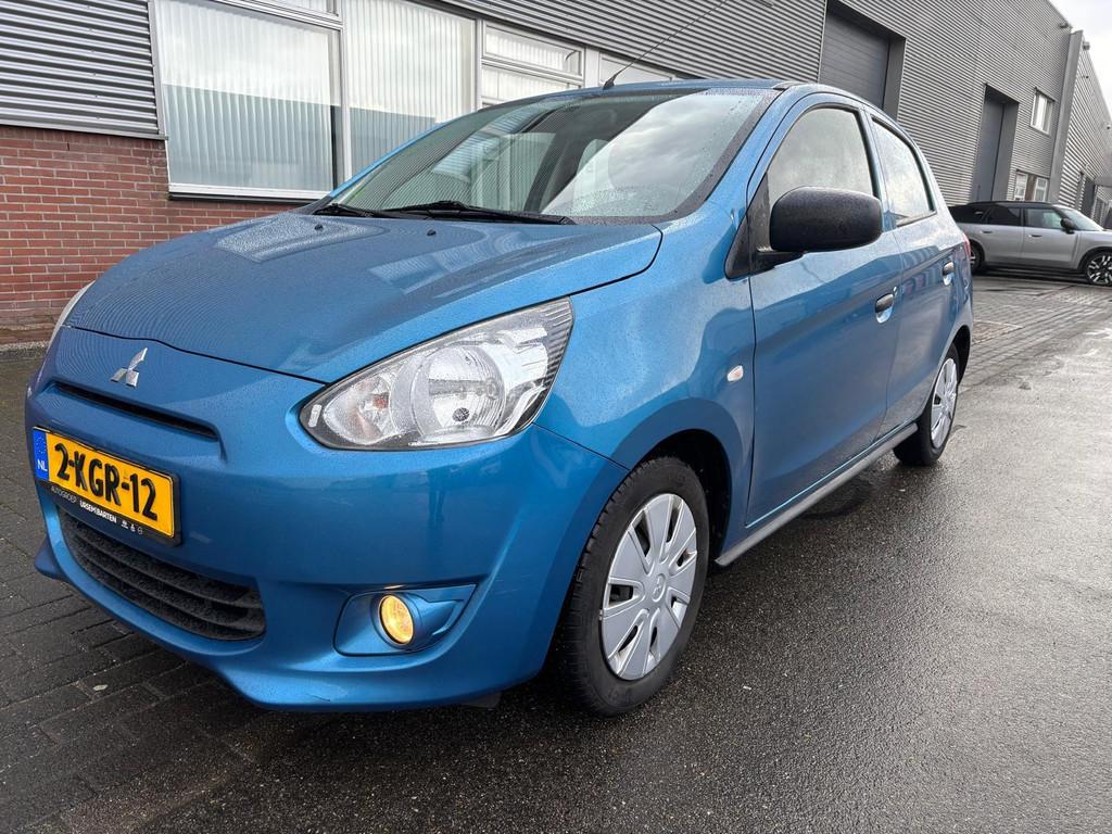 Mitsubishi Space Star 1.0 Inform / Airco / Elek ramen, Voorwielaandrijving, Euro 5, Gebruikt, Blauw