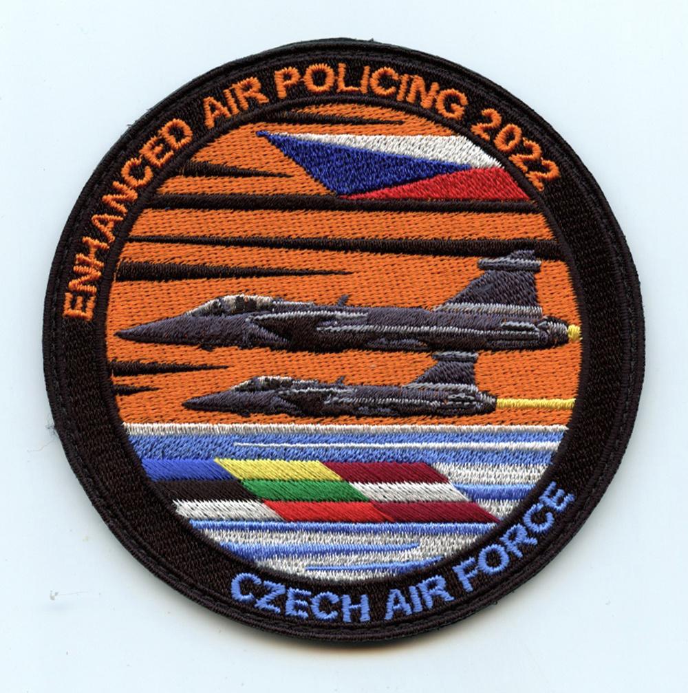 Czech Luchtmacht patch 211sqn EAP 2022 JAS39 Gripen velcro, Ophalen of Verzenden, Luchtmacht, Overige gebieden, Embleem of Badge
