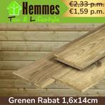 Grenen Overhangend Rabat – van €2,33 nu €1,59 per meter, Geïmpregneerd, Minder dan 25 mm, Grenen, Nieuw