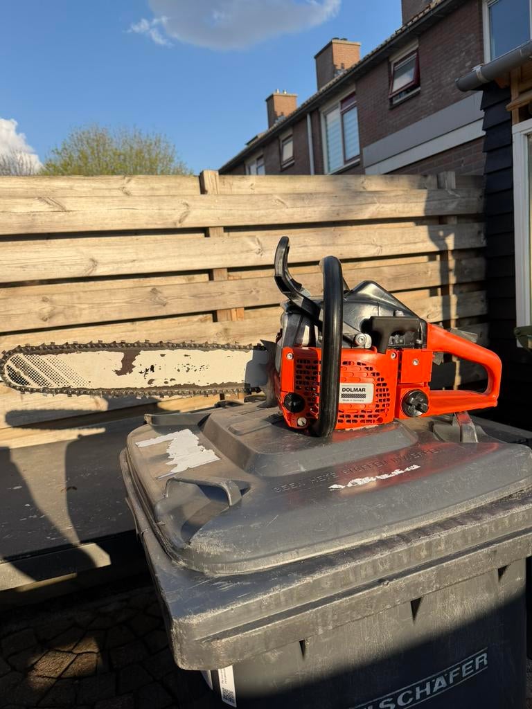Dolmar 115 kettingzaag, Tuin en Terras, Bergingen en Tuinkasten, Zo goed als nieuw, Overige typen, Hout, Ophalen