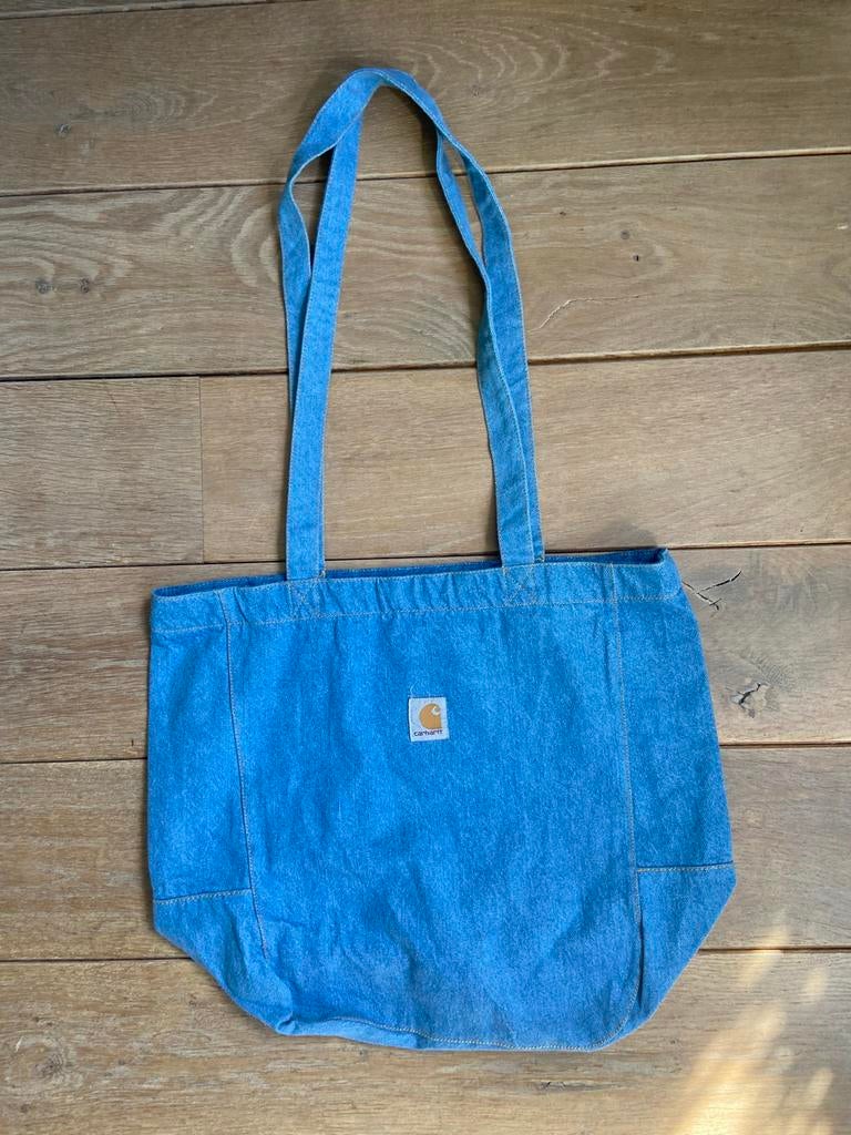 Carhartt Spijkerstas - Stijlvolle Denim Tote Bag, Ophalen of Verzenden, Gebruikt, Blauw, Shopper