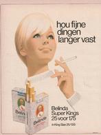retro reclame 1974 Belinda sigaretten fijne dingen, Verzenden, Overige typen
