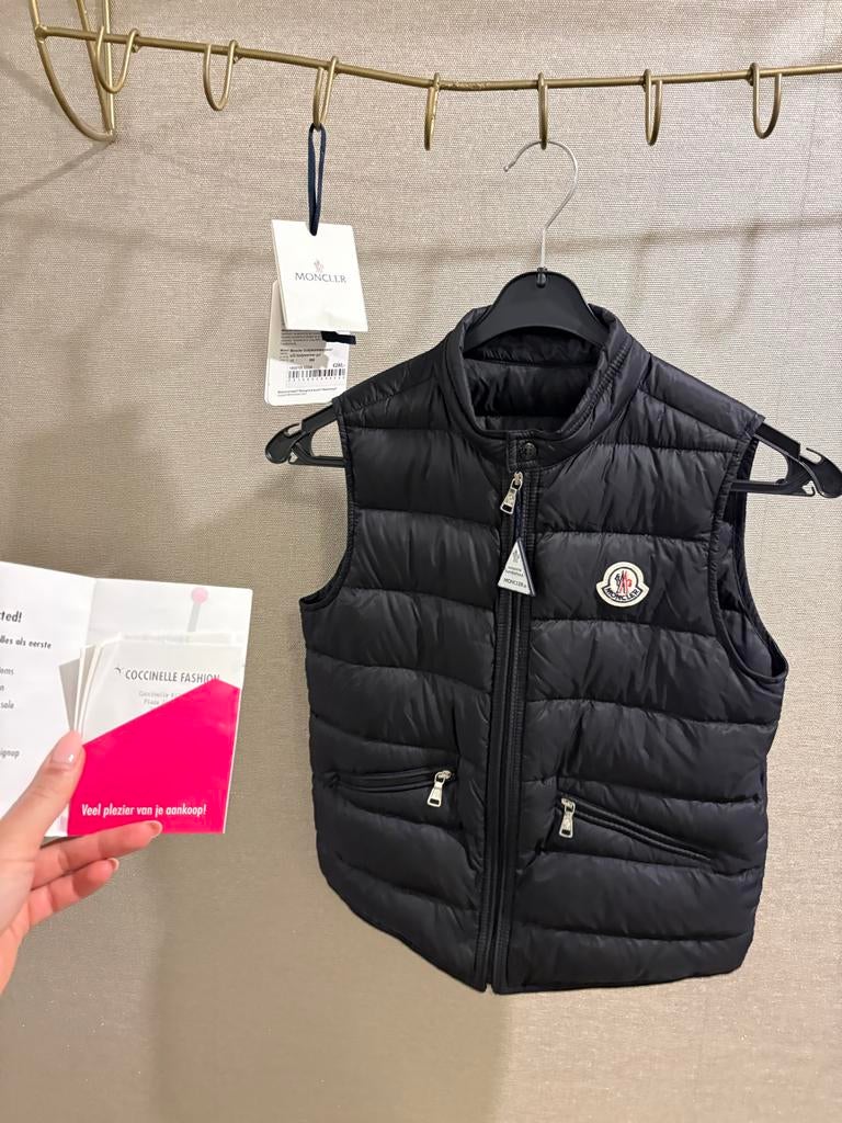 Moncler bodywarmer maat 10 jaar, Ophalen of Verzenden, Zo goed als nieuw, Jongen of Meisje, Jas