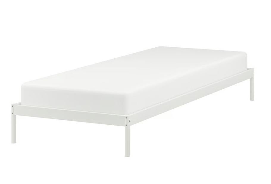 IKEA bed frame and spring mattress, Ophalen, 90 cm, Eenpersoons, Zo goed als nieuw