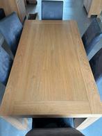 Eettafel met 6 stoelen, Ophalen, Zo goed als nieuw, 4 tot 6 stoelen