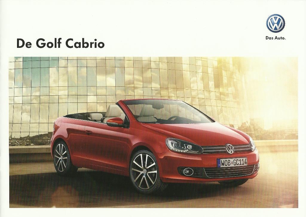 Volkswagen Golf 6 2011 cabrio folder, Ophalen of Verzenden, Zo goed als nieuw, Volkswagen
