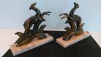 Art Deco boekensteunen gazelle ree herten decoratie, Antiek en Kunst, Antiek | Koper en Brons, Ophalen of Verzenden