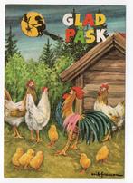 PASEN - Kippen - Heks - Kat - Zweedse kaart - Erik Forsman, Verzenden, 1980 tot heden, Gelopen, Feest(dag)