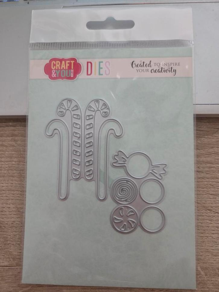 mal Craft & You Candy Canes, Hobby en Vrije tijd, Kaarten | Zelf maken, Nieuw, Pons of Mal, Overige thema's, Ophalen of Verzenden
