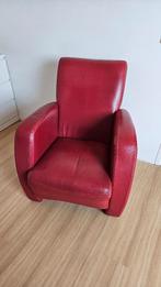 Rode relax fauteuil - Gratis ophalen, Ophalen, Gebruikt, Minder dan 75 cm, Leer