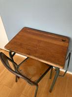 Vintage schoolbankje uit België, Ophalen, Gebruikt