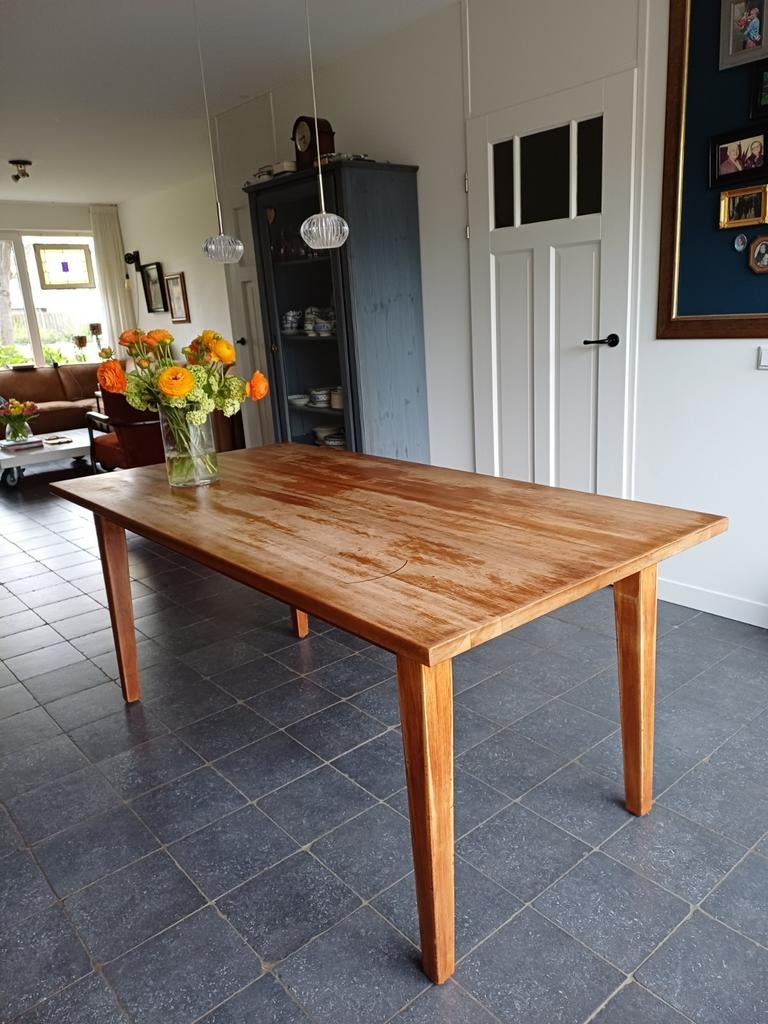 Eettafel, ontwerp Gerard van den Berg, Ophalen, Gebruikt, 50 tot 100 cm, Vijf personen of meer