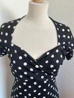 King Louie maat L zwart witte retro jurk 2994, Zwart, Maat 42/44 (L), Ophalen of Verzenden, Zo goed als nieuw