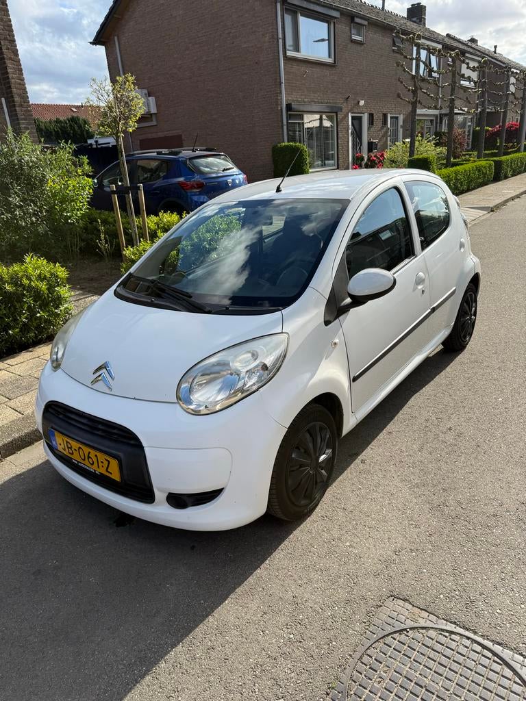 Citroën C1 1.0 5-DRS 2010 Wit elektrisch pakket NIEUWE APK, Voorwielaandrijving, Euro 5, Stof, Elektrische ramen