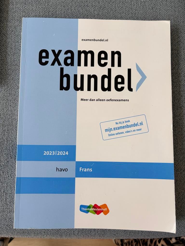 Examenbundel havo Frans 2023/2024, Boeken, Ophalen of Verzenden, Zo goed als nieuw, HAVO, Frans