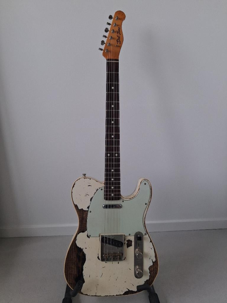 Te koop Del-Tone 60's T-style Custom, Ophalen, Zo goed als nieuw, Solid body, Overige merken